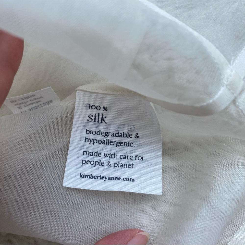 KIMBERLEY ANNE Coastlines Silk Organza Sheer Peplum - Picture 5 of 16